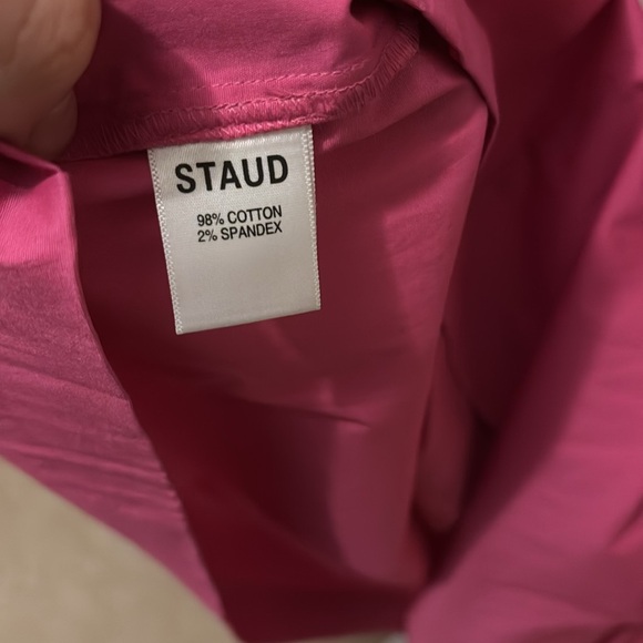 STAUD Sea Tiered Poplin Midi Skirt - Picture 3 of 6